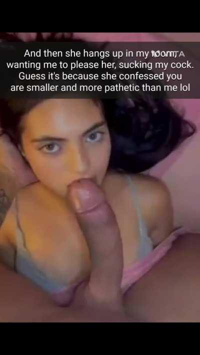 Your gf gives a blowjob to your bully and gets slapped