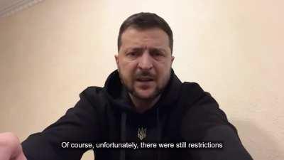 President Zelensky's Latest Address. 12/02/23. Duration 3m15. English Subtitles.