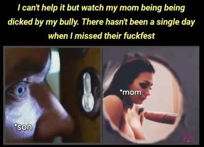 Though my bully has always been a pain in the ass but everytime he fucks my mom, I can't help but watch them