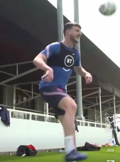 Harry Kane when an opposition player attempts to head the ball