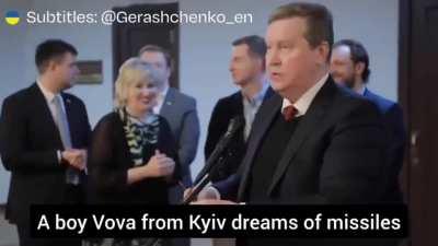 Russian mentality to killing Ukrainian children laid bare by this disgusting 'joke' Russian MP Oleg Nilov tells at a public Christmas event, literally insane.