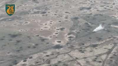 Ukrainian Marines from the 36th Brigade annihilating a column of Russian tanks with Javelin ATGM's