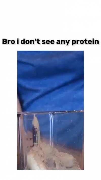 Think he added enough protein?