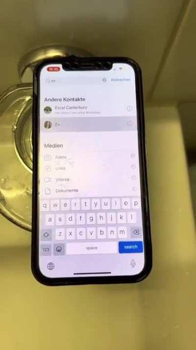 When your phone gets wet!