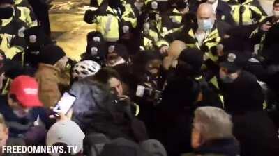 Racist Karen tries to punch black woman in the face. Black woman punches her instead. What makes the whole thing even better: Karen's daughter turned her in to the police for participating in the Capitol attack.