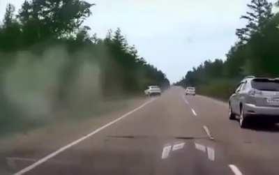 Just testing his new suspension