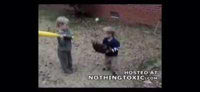 Back up so he can throw it to you.