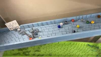 If you enjoy crafting and have kids, I highly recommend building them a Marble Track. It provides endless amounts of Joy for the entire family. It truly is the gift that keeps on giving