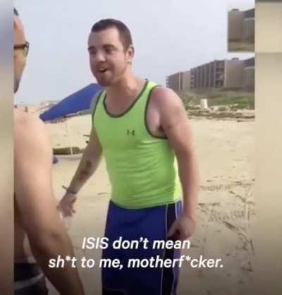 Man yells at Arab Family