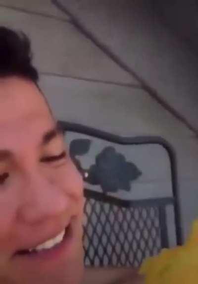 mango🥭 on🔝 a fork🍴