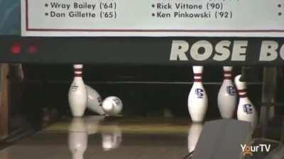 Then he turned himself into a bowling ball, funniest shit I've ever seen