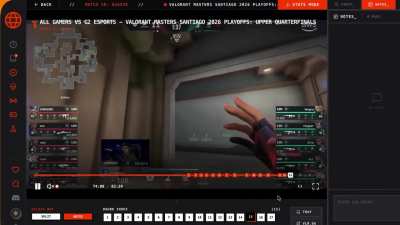 you can watch masters santiago with all the rounds timestamped