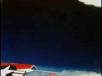 Ejection capsule for the B-58. It allowed its crew to egress at Mach 2 and as high as 70,000 ft. Pilots could even stay in the cockpit while cocooned in the capsule as it contained basic flight controls, allowing them to fly the Hustler while shielded fro