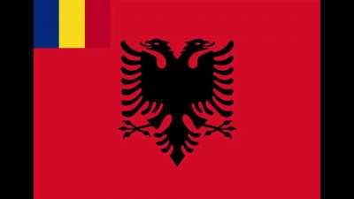 Anthem and flag of the Albanian colony