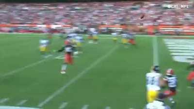 [Highlight]Chris Boswell takes a HUGE HIT after fake field goal attempt