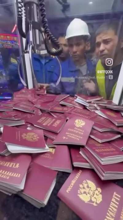 Is this AI? Do Russian immigrants actually get passports like this????
