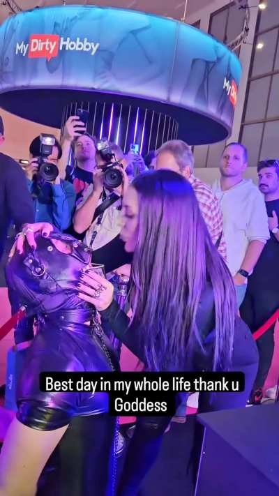 Angela Spit in fan's mouth💦