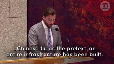 Dutch politician absolutely destroys the totalitarian covid rules