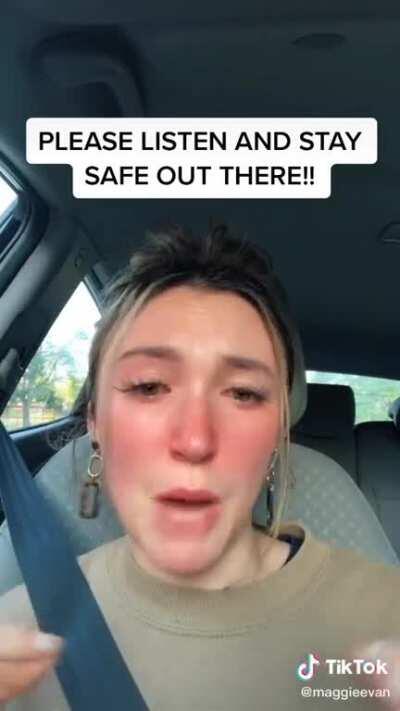 White girl freaking out over her cop boyfriend getting hit