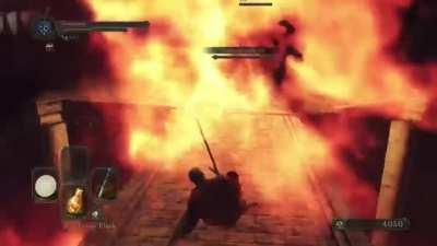 Stood no chance against the guardian dragon in front of Ornstein