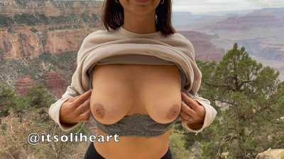 Bouncing them in the grand canyon