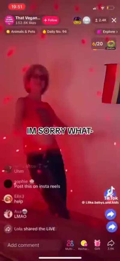 Loser dance party (Vegans only)