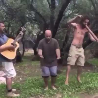 tomar taunting his next victim while using the force to torment jesus