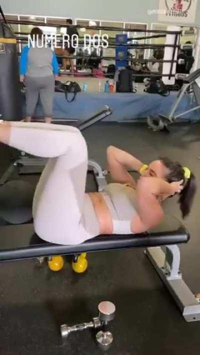 Natalie's Uno, Dos, Tres Workout - Grey Yoga Pants