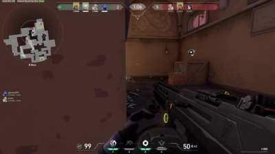 Cheeky wall bang then a cheeky knife kill. what more could you want?