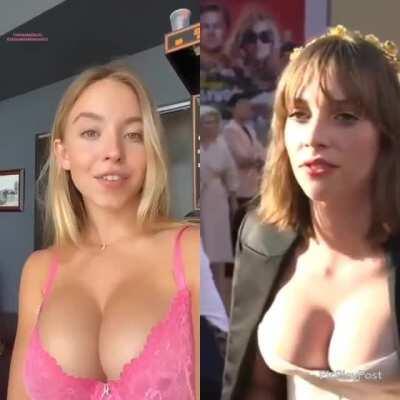 Who would you rather tit fuck: Sydney Sweeney vs Maya Hawke?