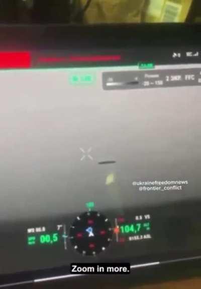 Unknown Object observed from Ukrainian Drone.