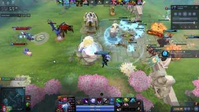 when you respawn to your venge aghs illusion, you have the fountain invulnerability buff outside of fountain, as long as you don't input a command