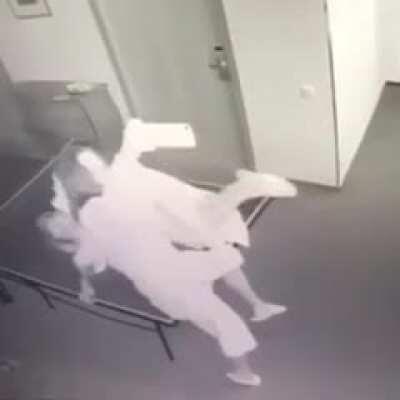 WCGW posing for selfies on the ping pong table