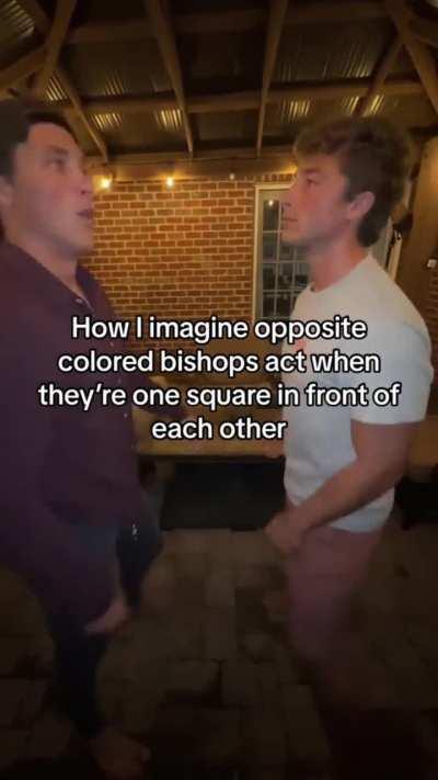 2 opposite colored bishops fighting