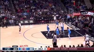 [Highlight] Edwards gets the layup to go, knocking 7 foot 250 pound Isaiah Hartenstien back in the process