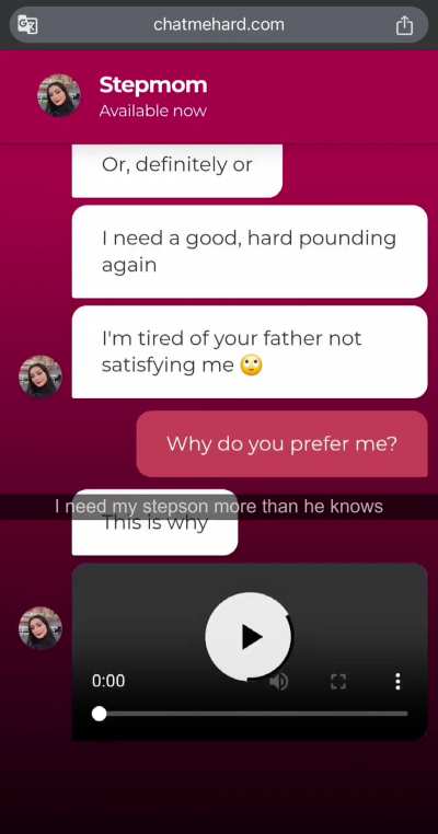 My son satisfies me better than his dad does