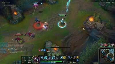 Dindt level my ult on purpose so i could try the ekko R trick. they didnt see my ghost until i leveled it at base. but then it was 2 late.