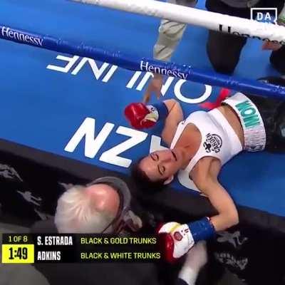 Seniesa Estrada 5 seconds KO