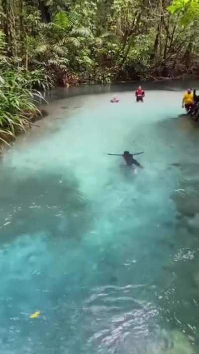 🔥 Kali Biru River in Indonesia