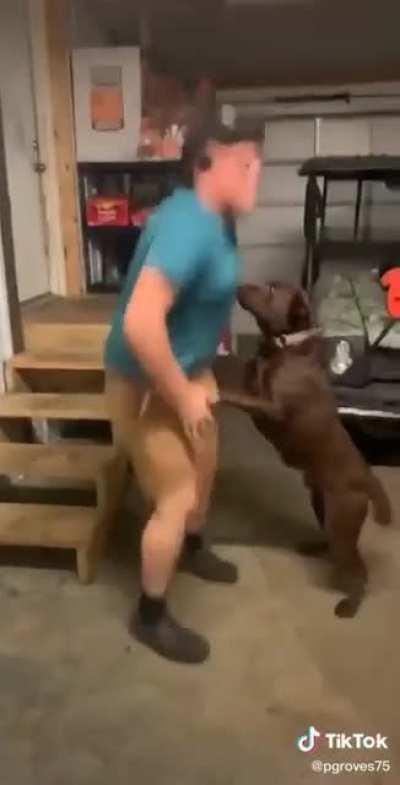 I know how that feels, hop it off buddy