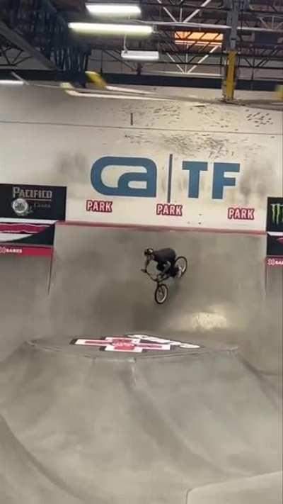 This dude got some insane bmx tricks, he's having a good run.