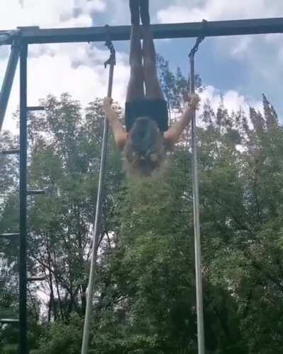 Her calves are bigger than my future.