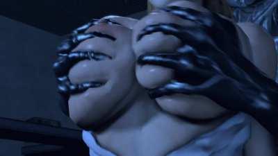 Squeezing Tina's Massive Milk Cannons (PerfectDeadBeat) [Dead or Alive]