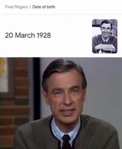 Happy birthday mr Rogers, may your soul Rest In Peace.