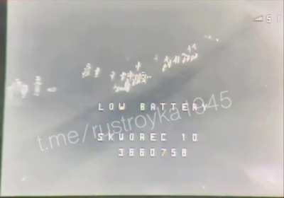 Large group of ukrainian slodiers got hit by a fpv drone 