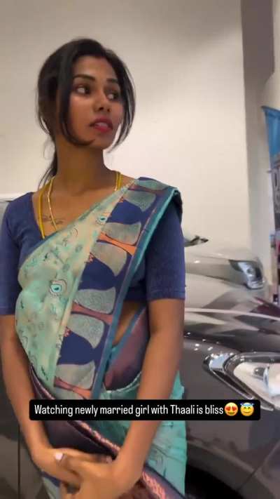 Newly married girl in thali 🤤😍🥵