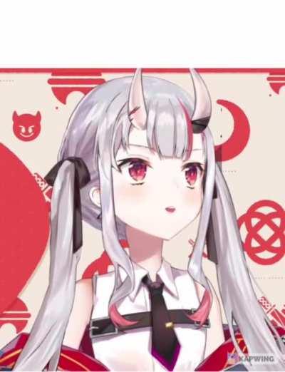 Nakiri Ayame Confused Meme Template