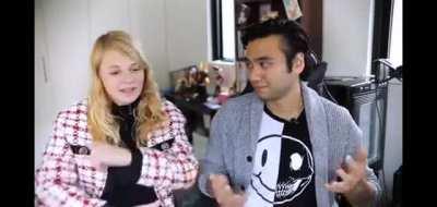 The lovely couple in unison.