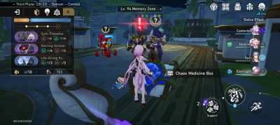 Hyacine is so short she can't be seen behind treasure chests