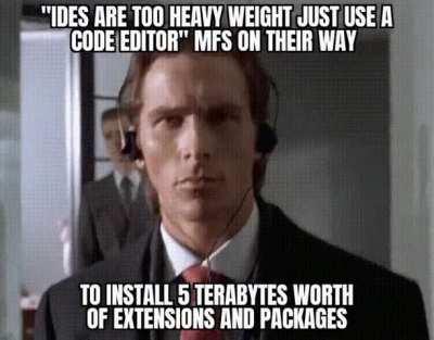 Ah yes so lightweight